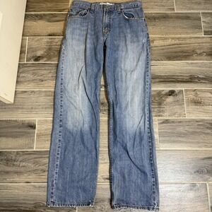 Levi's 559 Relaxed Fit Straight Leg Blue Jeans Men's 32x32 Tag:32x34 Paint